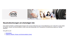 Tablet Screenshot of imb-uni-augsburg.de